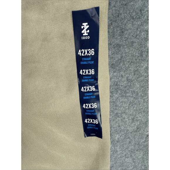 NWT Izod Men's Size 41X35 Performance Stretch Pants Non-Iron Wicking Big & Tall - Picture 12 of 15